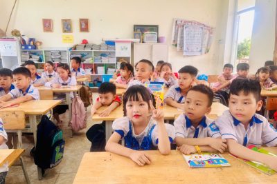 TRƯỜNG MẦM NON MỸ THẮNG TỔ CHỨC CHO TRẺ KHỐI 5–6 TUỔI THAM QUAN TRƯỜNG TIỂU HỌC MỸ THẮNG