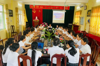 Trường Mầm non Mỹ Thắng hưởng ứng tuần lễ học tập suốt đời