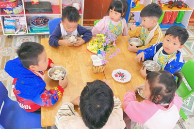 ️ HOẠT ĐỘNG TỔ CHỨC GIỜ ĂN CỦA BÉ LỚP 5-6 TUỔI A2